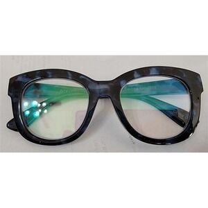 NEW Optique Blue Nerd 1.25 Cat Eye Thick Blue Light Reading Nerd Glasses 90410